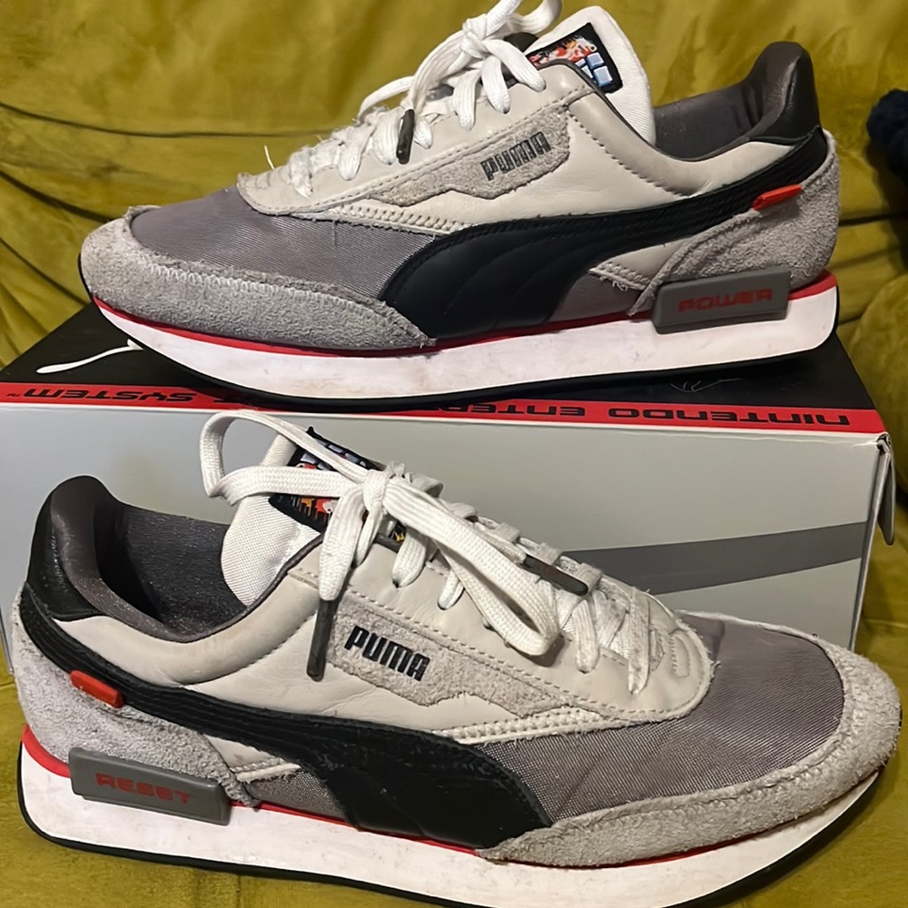 SuperMario leather Puma shoes.